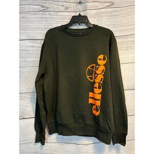 NWOT Ellesse Mens Olive Green Crewneck Sweatshirt Size M